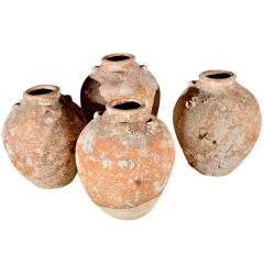18th.C. Chinese Vases Encrusted with Coral & Shells