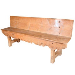 18th.C. Spanish Catalan Pine Bench