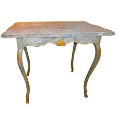 Antique 18th. Century German Louis XV  Painted Table