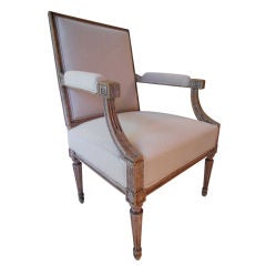 18th.Century French Louis XVI Fauteuil