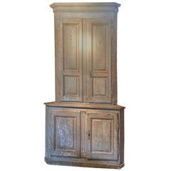 18th Century French Louis XVI Corner Cabinet