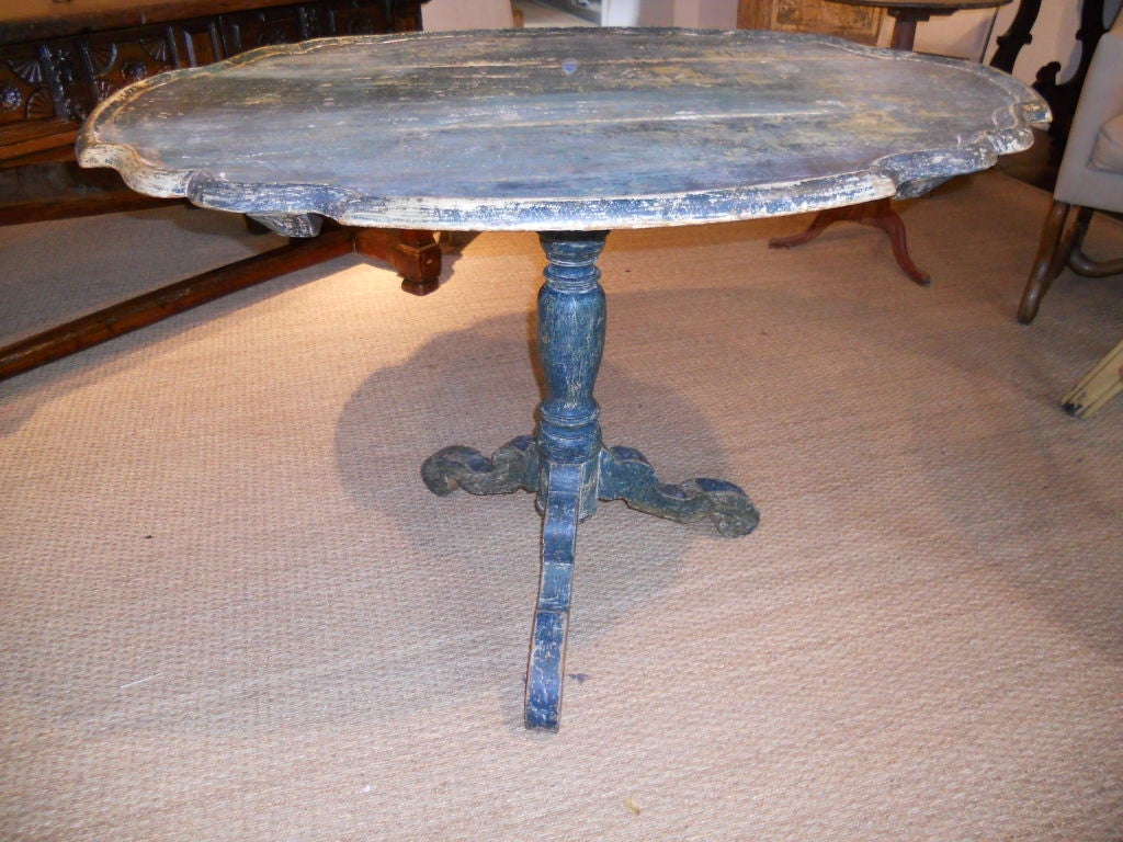 Swedish Rococo Tilt Top Table