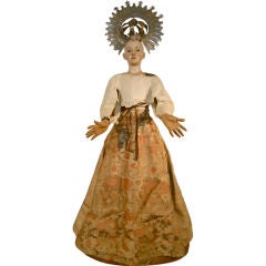 Antique Late 18th. /Early 19th. Spanish Capepota of The Virgin Mary