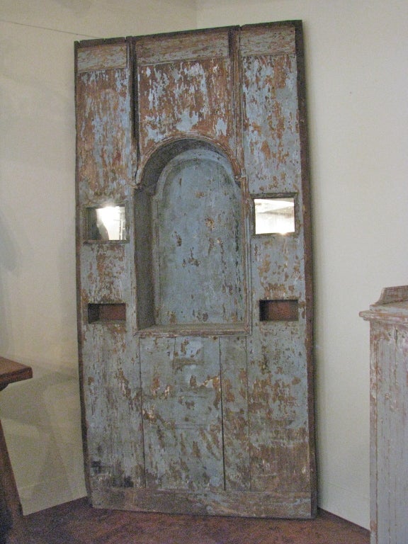 18th Century and Earlier 18th. Century Painted Spanish Niche For Sale