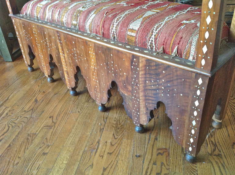 19th Century Unusual 19th. Century Syrian Inlayed Sette