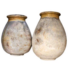 Pair 19th Century French Biot Jars