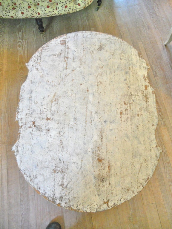 19th.Century Painted Swedish Tea Table