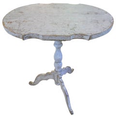 19th.Century Painted Swedish Tea Table