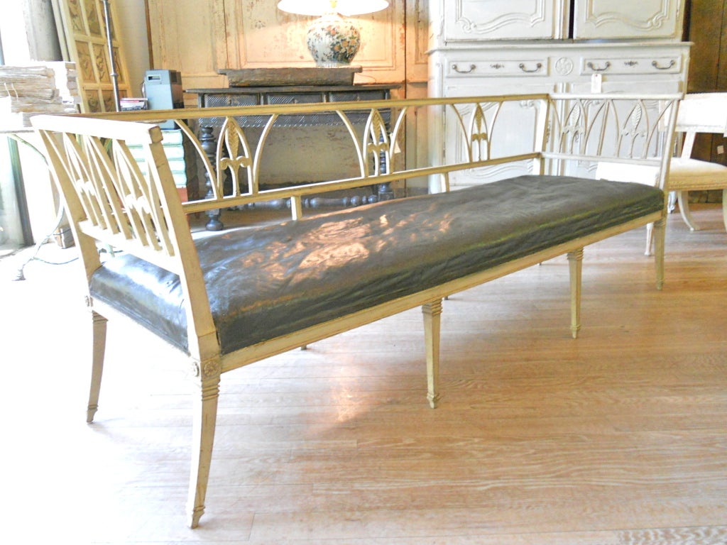 19th.Century Painted Swedish Settee