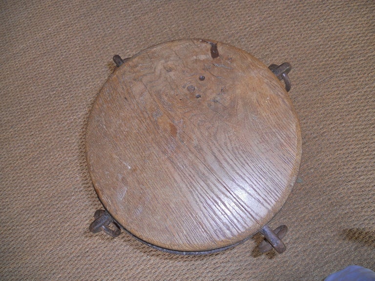 Set of 4 European Wrought Iron Tabourets