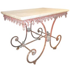 19th.Century French Butchers Table