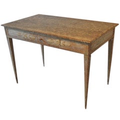 19th. Table peinte gustavienne suédoise du siècle dernier