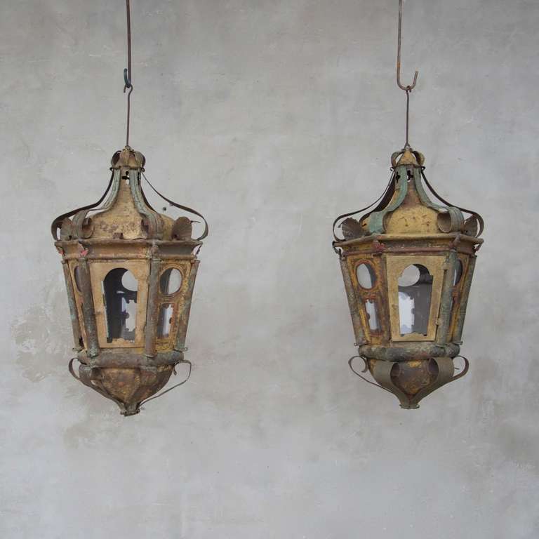Pair of 18th c. Venetian Processional Lanterns