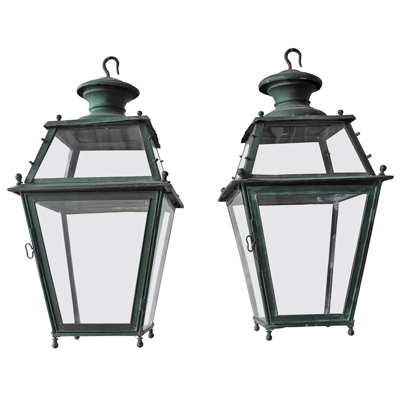 Pair 19th c. Street Lanterns