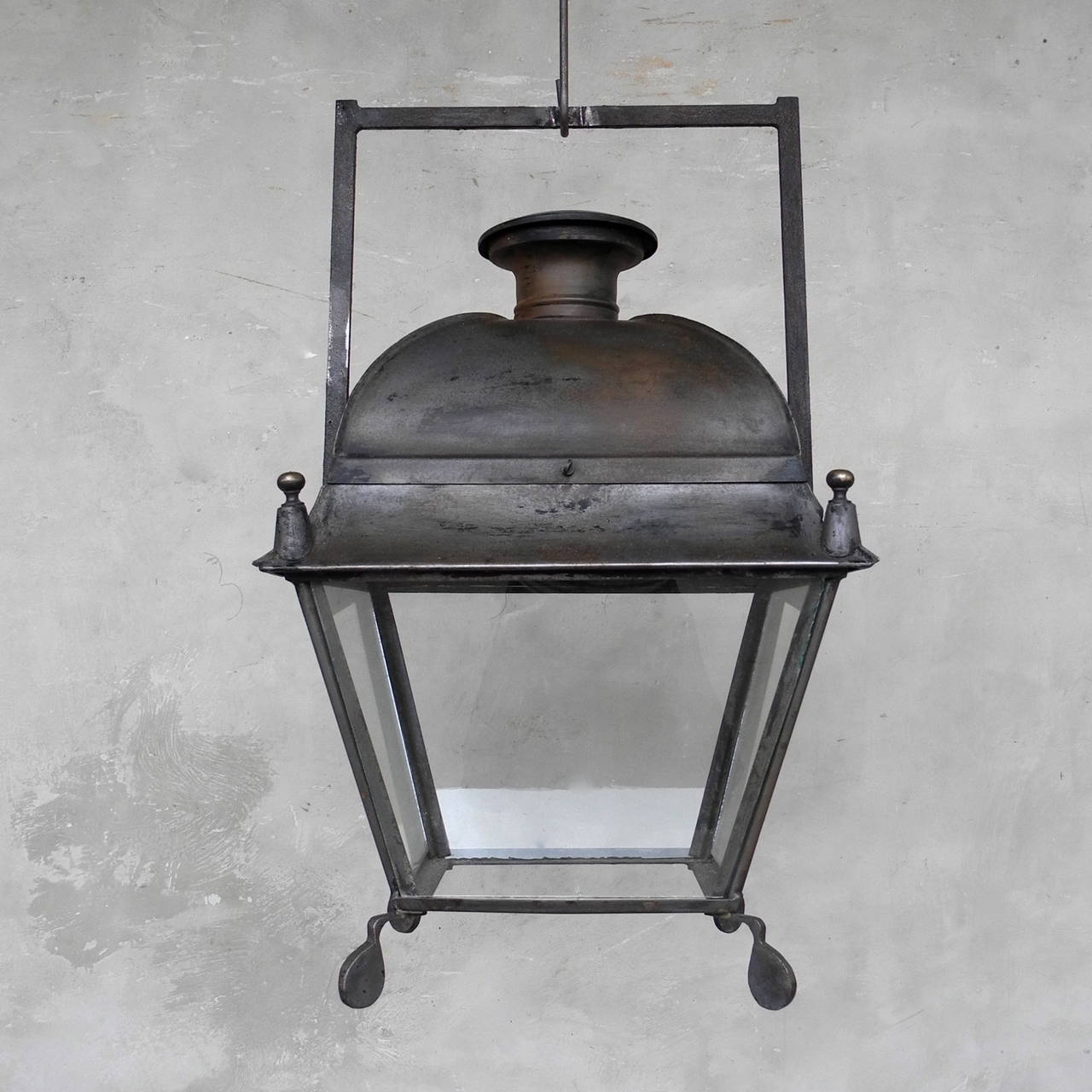 Antique 19th century French stable lantern.