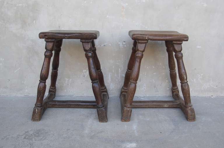 This is a simple and small pair of 17th century 