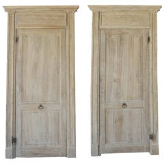 Pair of Antique 18th Century Doors with Frame