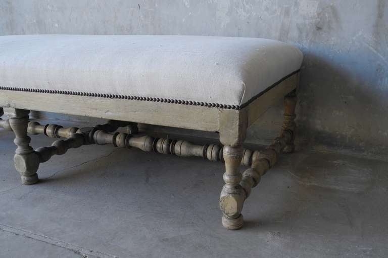 18th Century and Earlier 17th c. Walnut Banquette