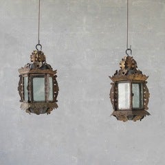 Pair 18th c. Venetian Lanterns