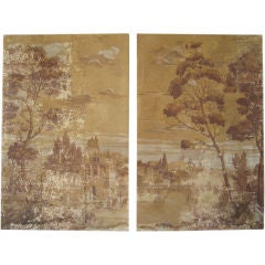 Pair "Papier Peint" Panels