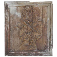 18th c. Carved Plaque
