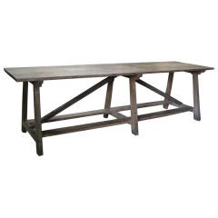 18th Century Console of Elmwood from the Piedmont Region of Italy