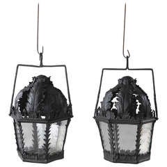 Pair of Antique 19th Century Processional Lanterns