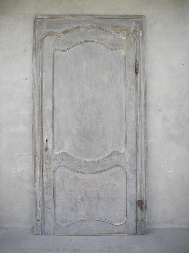 18th century Door from a Beautiful House Overlooking the Piazza Gialimberti in Cuneo, Italy