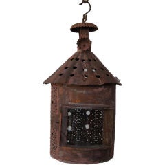 Small 18th Century Painted Tole Lantern