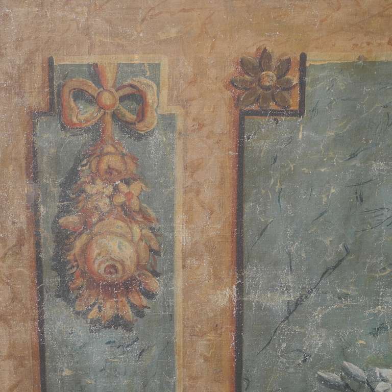 18th Century and Earlier 18th c. Painted Panel For Sale