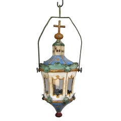 19th c. French Tole Processional Lantern