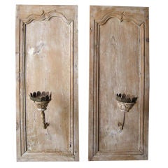 Pair 18th c. Panel Appliques