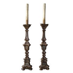 Pair Italian Louis XIV Altar Candlesticks, circa 1700