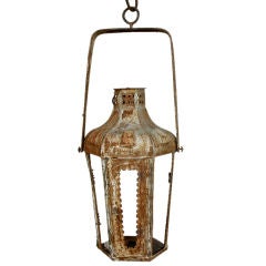 19th c. French Tole Hanging Lantern
