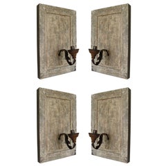 Antique Set of Four 18th c. Panel Appliques