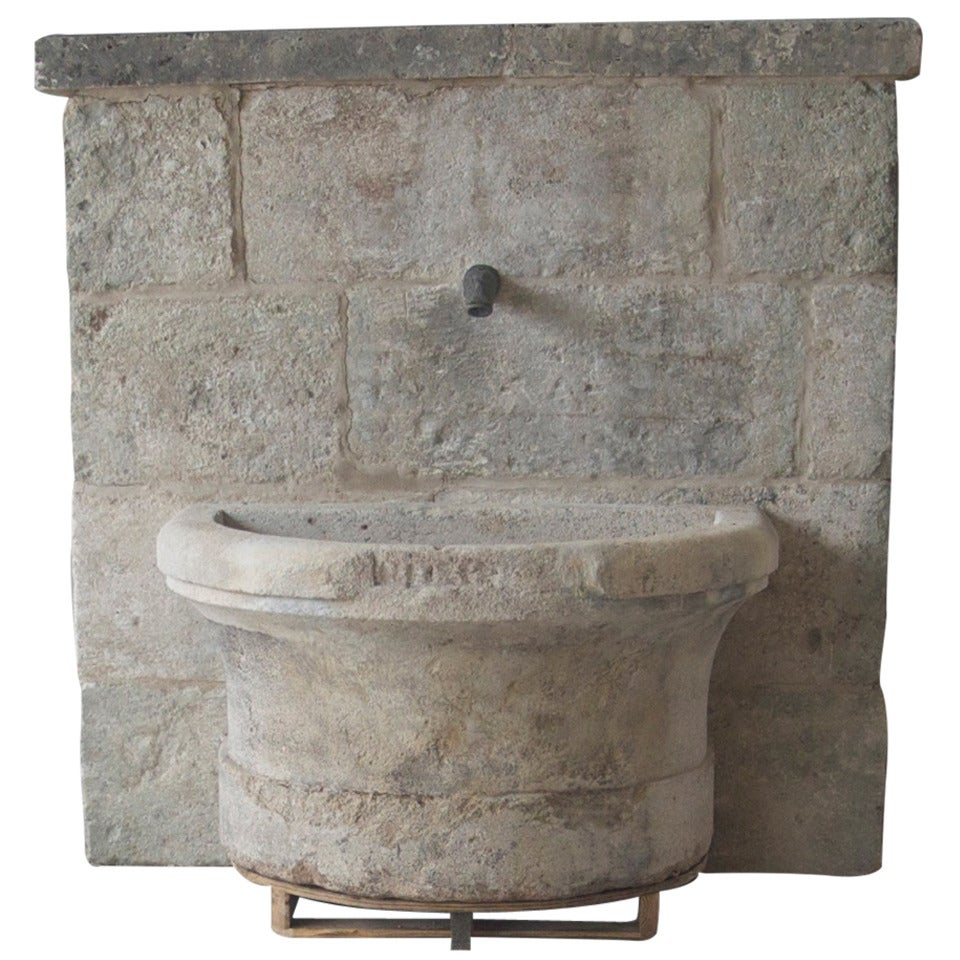 18th Century Antique Stone Fountain from France