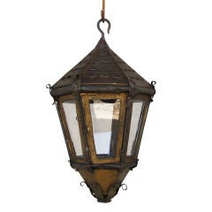 19th c. Italian Tole Processional Lantern
