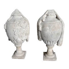 Pair of 18th Century French Stone Finials 4