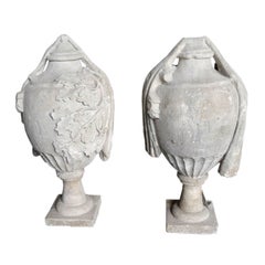 Pair of 18th Century French Stone Finials