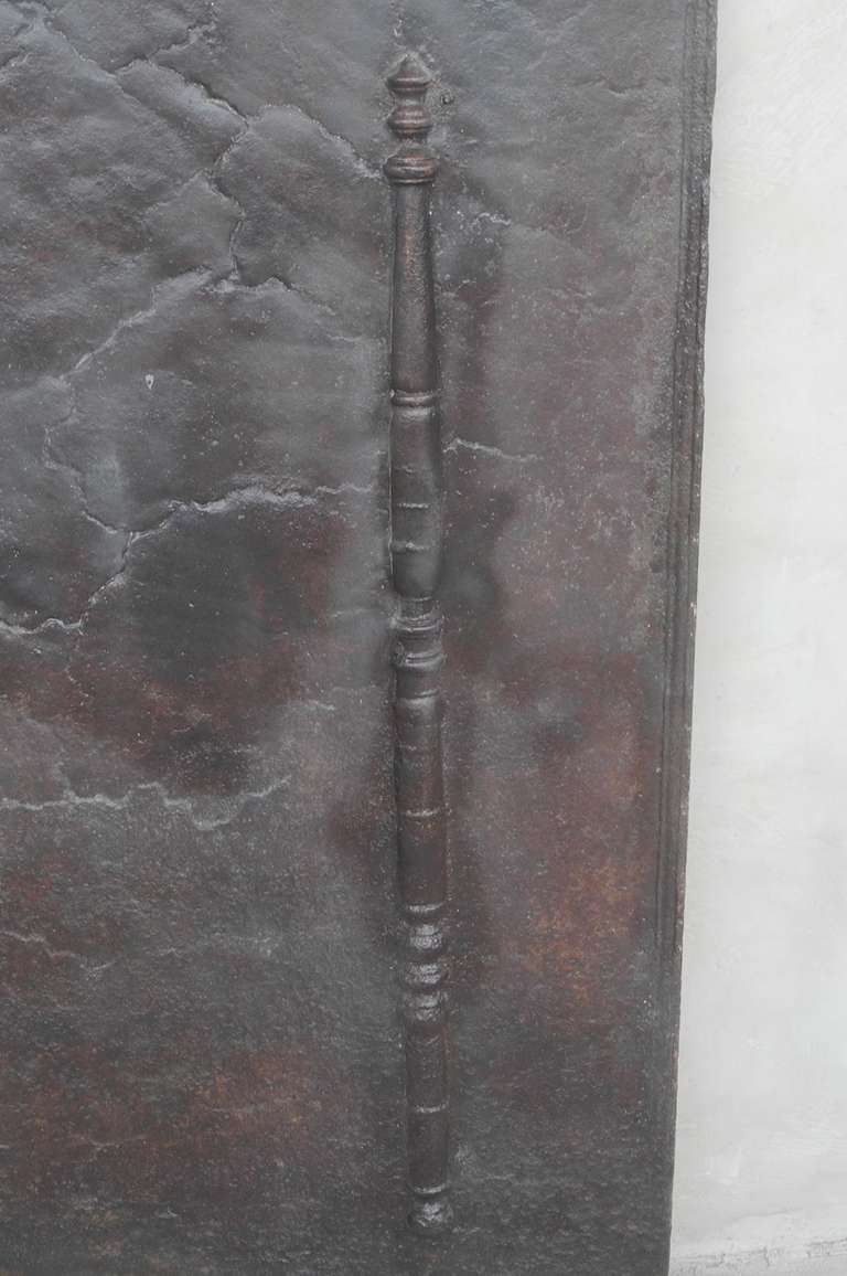 Forged Antique, Reclaimed 18th Century Fireback For Sale