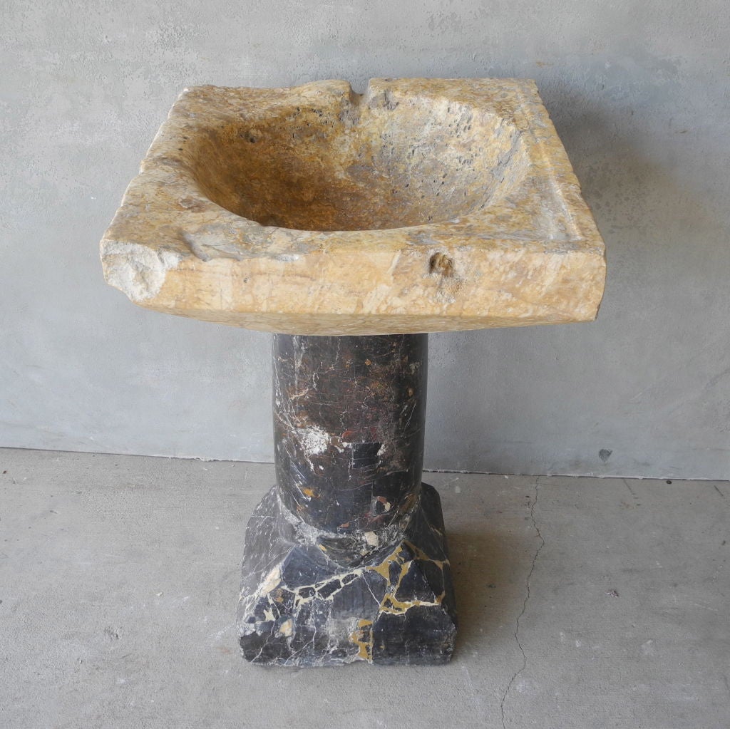 18th Century and Earlier Antique 16th Century French Standing Stone Sink