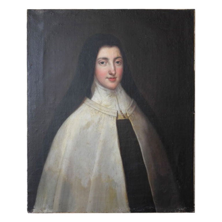 Early 18th c. French Portrait of a Nun