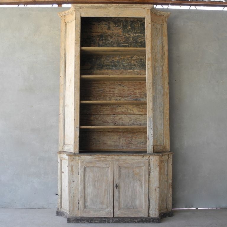 18th c. Painted Buffet Deux Corps