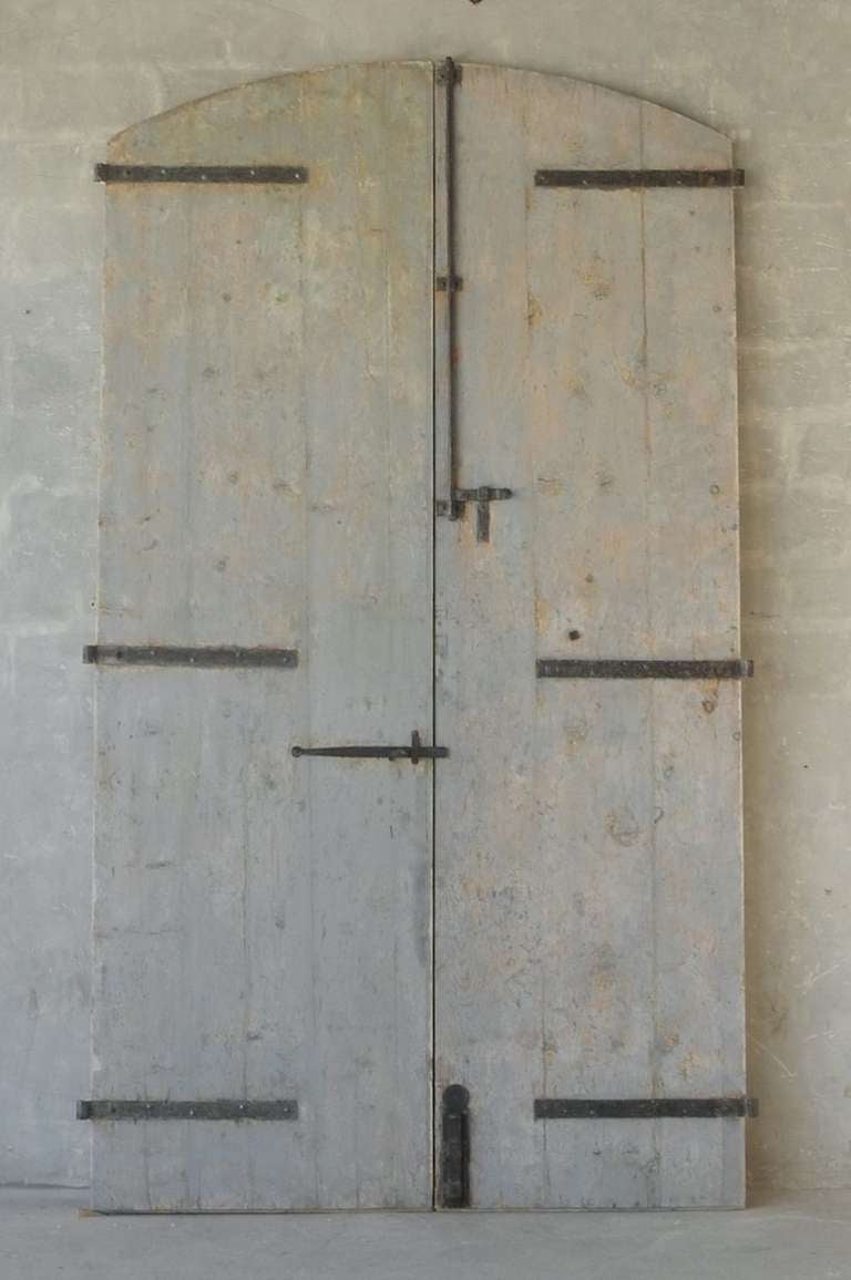 Italian Pair of Antique 18th Century Entrance Doors from Sesto Imolese, Italy