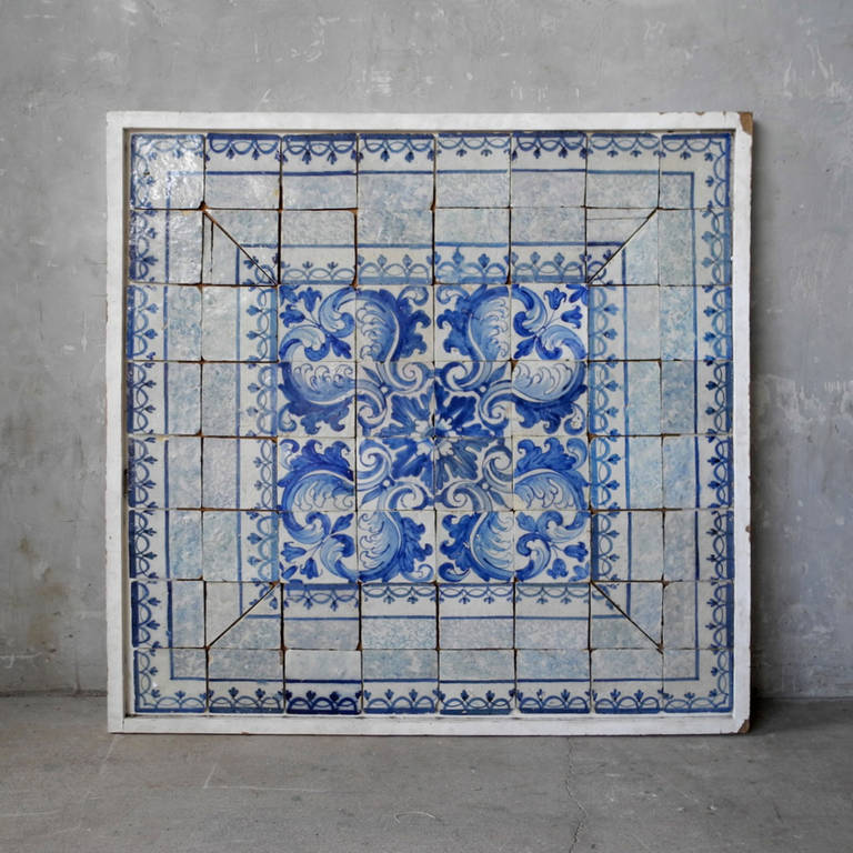 Pair 18th Century Azulejos