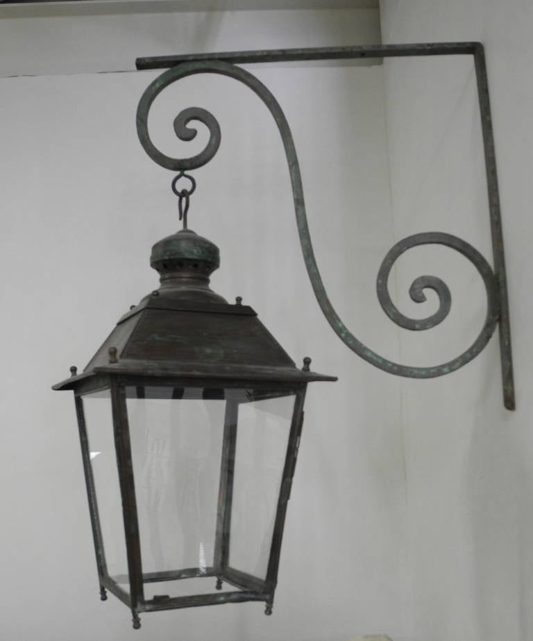 19th Century French Potence with Lantern