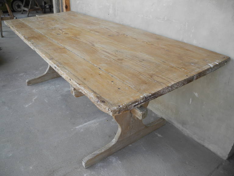 Antique Wooden 18th Century Swedish Breakfast Table 1