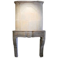 Reclaimed 17th Century Trumeau Fireplace from a "Maison Bourgoise" in France