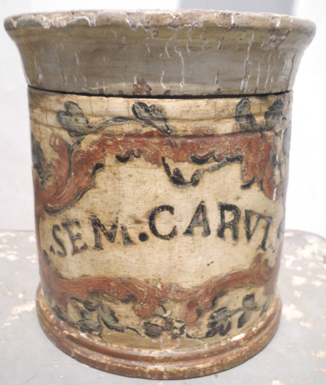 18th Century Italian Pharmacy Boxes with Lids