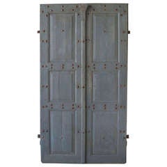 Pair of Antique 18th Century Doors with Nailhead Detailing 8